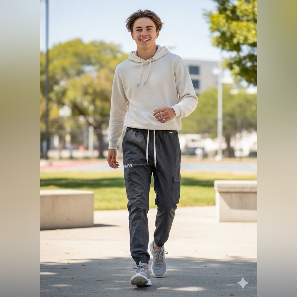 Vuori Men's Gray Elastic Waist Pull-on Jogger Pants size S